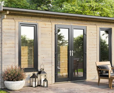 Power 20x8 Apex Log Cabin 44mm