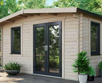 Power 16x14 Chalet Log Cabin 44mm