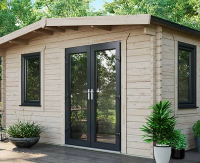 Power 8x14 Chalet Log Cabin 44mm