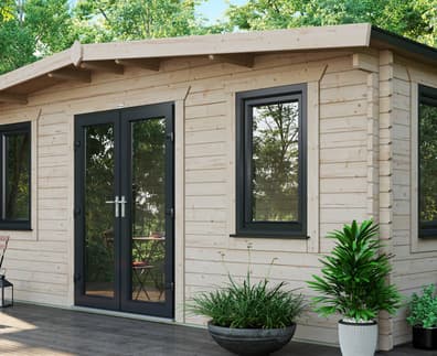 Power 12x18 Chalet Log Cabin 44mm