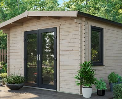Power 18x12 Chalet Log Cabin 44mm
