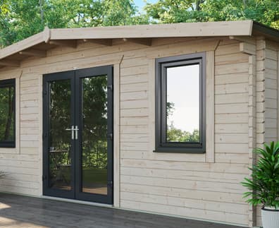 Power 18x20 Chalet Log Cabin 44mm