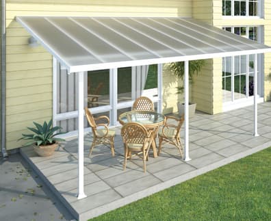 Palram Canopia Feria 3m x 8m Patio Cover in White 