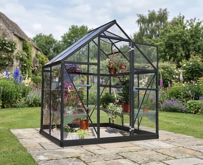 Palram Canopia Harmony 6x4 Grey Clear Poly