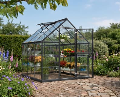 Palram Canopia Harmony 6x6 Grey Clear Poly