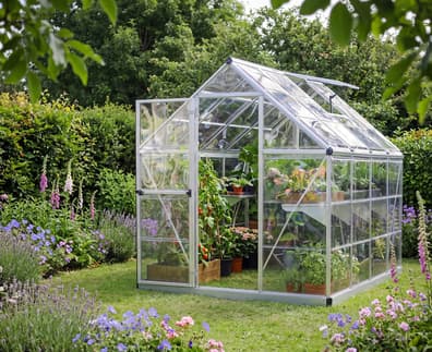 Palram Canopia Harmony 6x8 Silver Clear Poly
