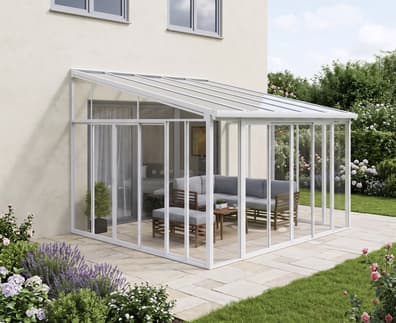 Palram Canopia SanRemo Veranda 4m x 4.3m White
