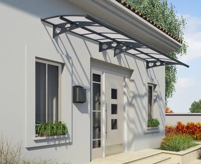 Palram Canopia Herald 4460 Door Canopy Dark Grey