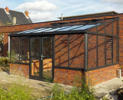 7x10 Janssens Arcadia Plus Mur Lean To
