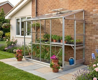 Elite Kensington 4x6 Leanto Toughened 