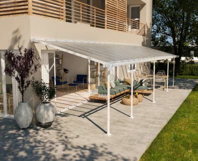 Palram Canopia Feria 3m x 10.3m Patio Cover in White