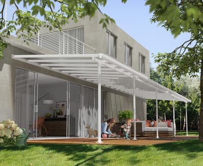 Palram Canopia Feria 3m x 10.9m Patio Cover in White