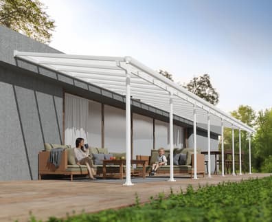 Palram Canopia Feria 3m x 11.6m Patio Cover in White