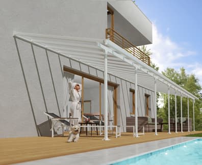 Palram Canopia Feria 3m x 12.2m Patio Cover in White