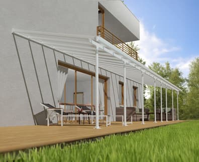 Palram Canopia Feria 3m x 12.8m Patio Cover in White
