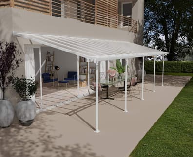 Palram Canopia Feria 3m x 9.7m Patio Cover in White