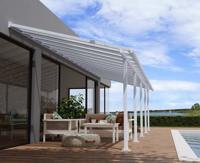 Palram Canopia Olympia 3m x 9.8m Patio Cover White
