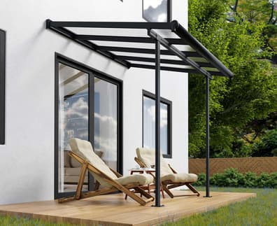 Palram Canopia Sierra 2.3m x 2.2m Patio Cover in Grey