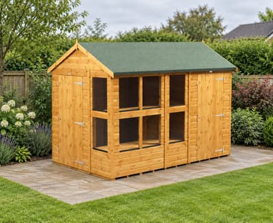 Power 10x6 Apex Potting Shed Combi