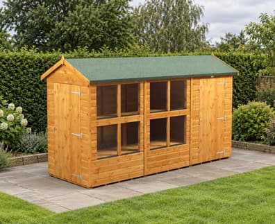 Power 12x4 Apex Potting Shed Combi