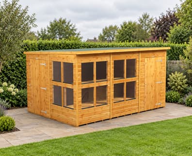 Power 12x8 Pent Potting Shed Combi