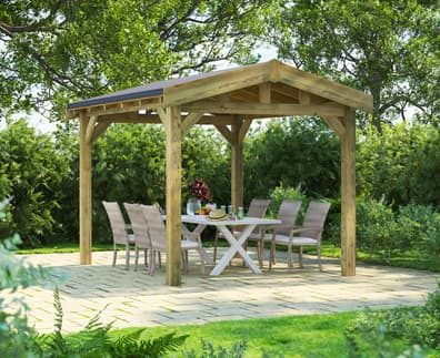 Power 12x10 Apex Gazebo