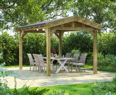 Power 14x10 Apex Gazebo