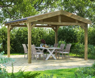 Power 14x14 Apex Gazebo