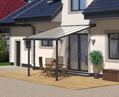 Palram Canopia Olympia 3m x 3m Patio Cover Grey