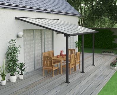 Palram Canopia Olympia 3m x 4m Patio Cover Grey