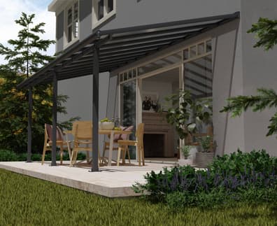 Palram Canopia Olympia 3m x 6m Patio Cover Grey