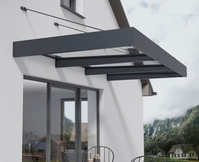 Palram Canopia Sophia XL 3000 Door Canopy Dark Grey