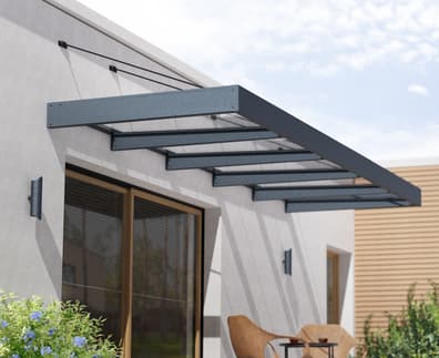 Palram Canopia Sophia XL 5000 Door Canopy Dark Grey