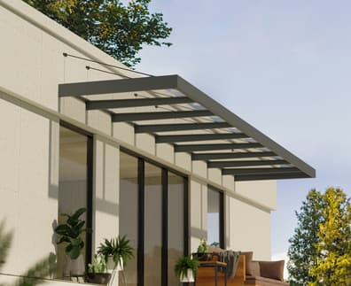 Palram Canopia Sophia XL 9000 Door Canopy Dark Grey
