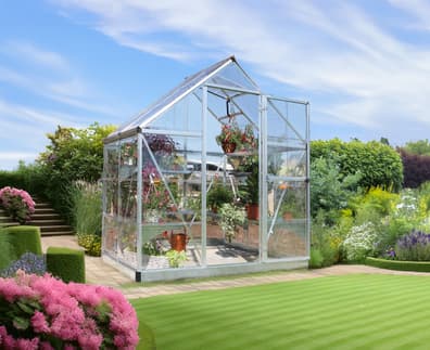 Palram Canopia Harmony 6x4 Silver Clear Poly