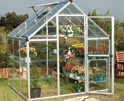 Palram Canopia Harmony 6x6 Silver Clear Poly