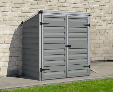 Palram Canopia Voyager 4x3 Plastic Storage Unit Grey