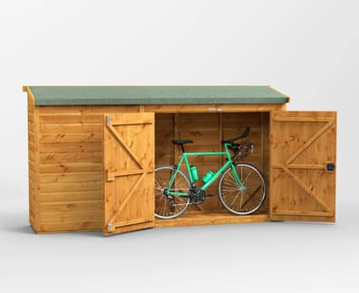 10ft Wide Pent Bike Sheds