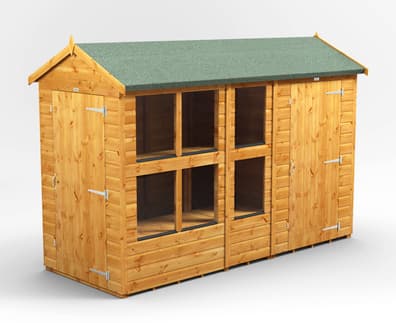 Power 10x4 Apex Potting Shed Combi