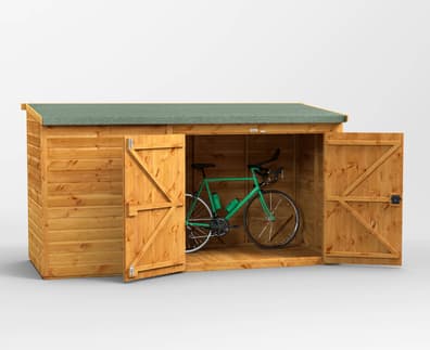 Power 10x4 Pent Wooden Bike Shed
