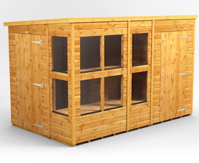 Power 10x6 Pent Potting Shed Combi