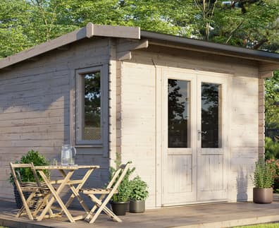 Power 12x14 Apex Log Cabin 28mm