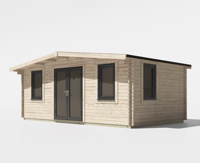 Power 12x20 Chalet Log Cabin 44mm
