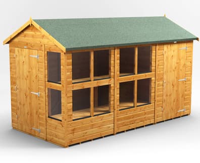 Power 12x6 Apex Potting Shed Combi