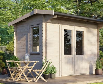 Power 12x8 Apex Log Cabin 28mm
