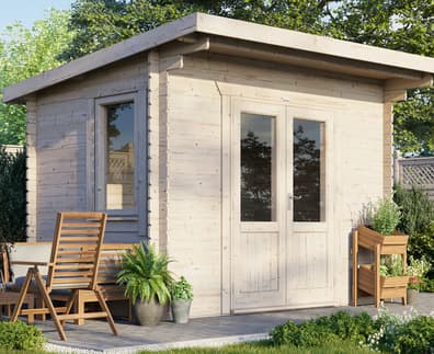 Power Pent Log Cabin 28mm