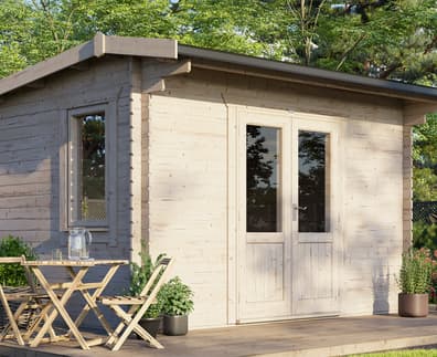 Power 14x12 Apex Log Cabin 28mm