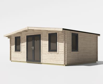 Power 14x20 Chalet Log Cabin 44mm