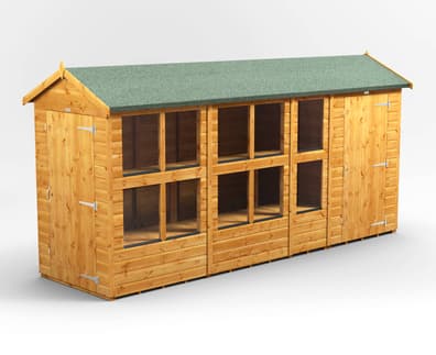 Power 14x4 Apex Potting Shed Combi