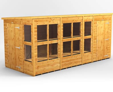 Power 14x6 Pent Potting Shed Combi